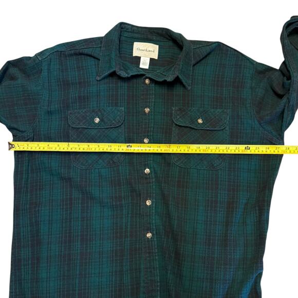 GreatLand Vintage Green Cotton Plaid Shacket Shirt Size XXL - Picture 4 of 4